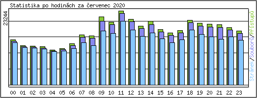 Statistika po hodinch